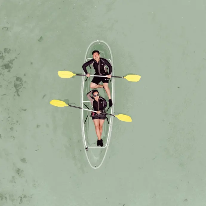 transparent kayak