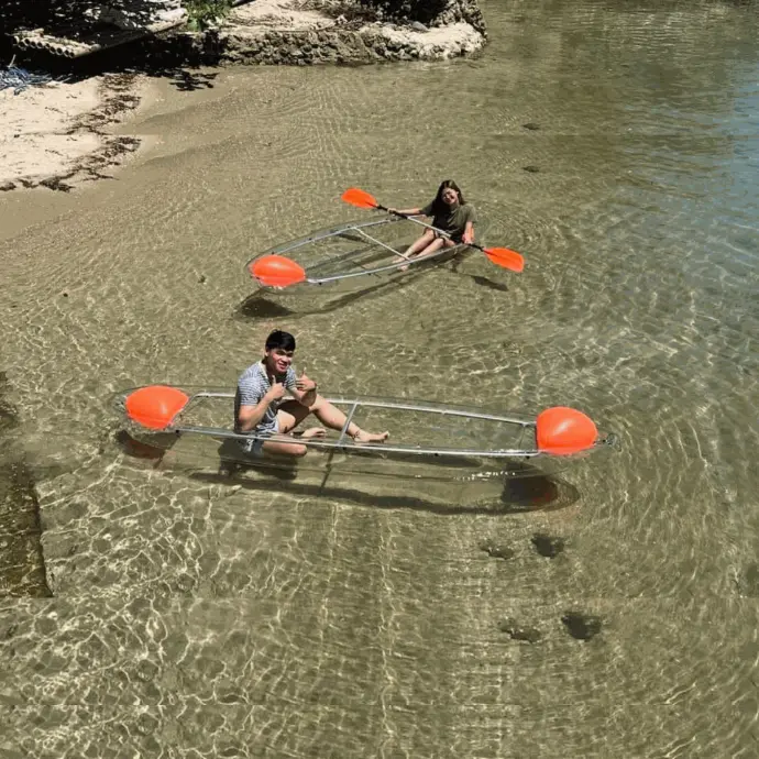 transparent kayak